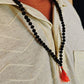 108+1 Beads Rudraksha Mala - Black