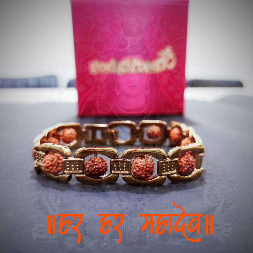 HAPPY JEWELLERY Rudraksha bracelet Gold Plated Real Look Daily Use Gold  Brass & Copper
